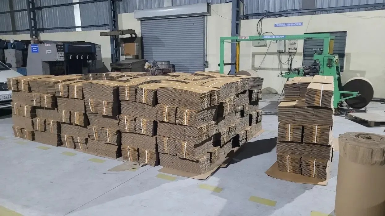 3, 5 and 7 ply corrugated board sheets ready for box conversion